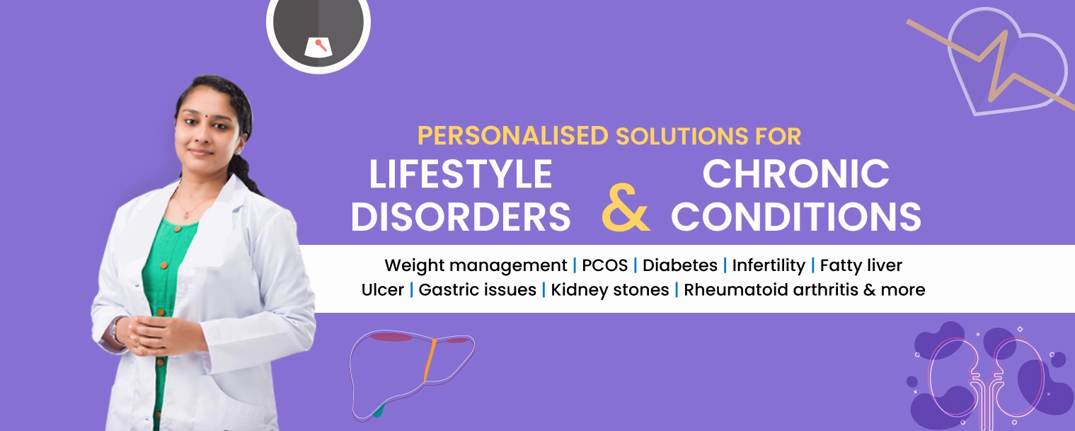 Personalized care for lifestyle disorders like weight issues, PCOS, diabetes, and infertility